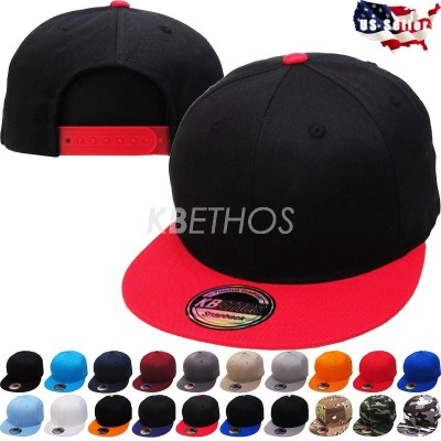 Plain Snapback Blank Solid 100% Cotton Adjustable Hat Cap Baseball  eb-23052825